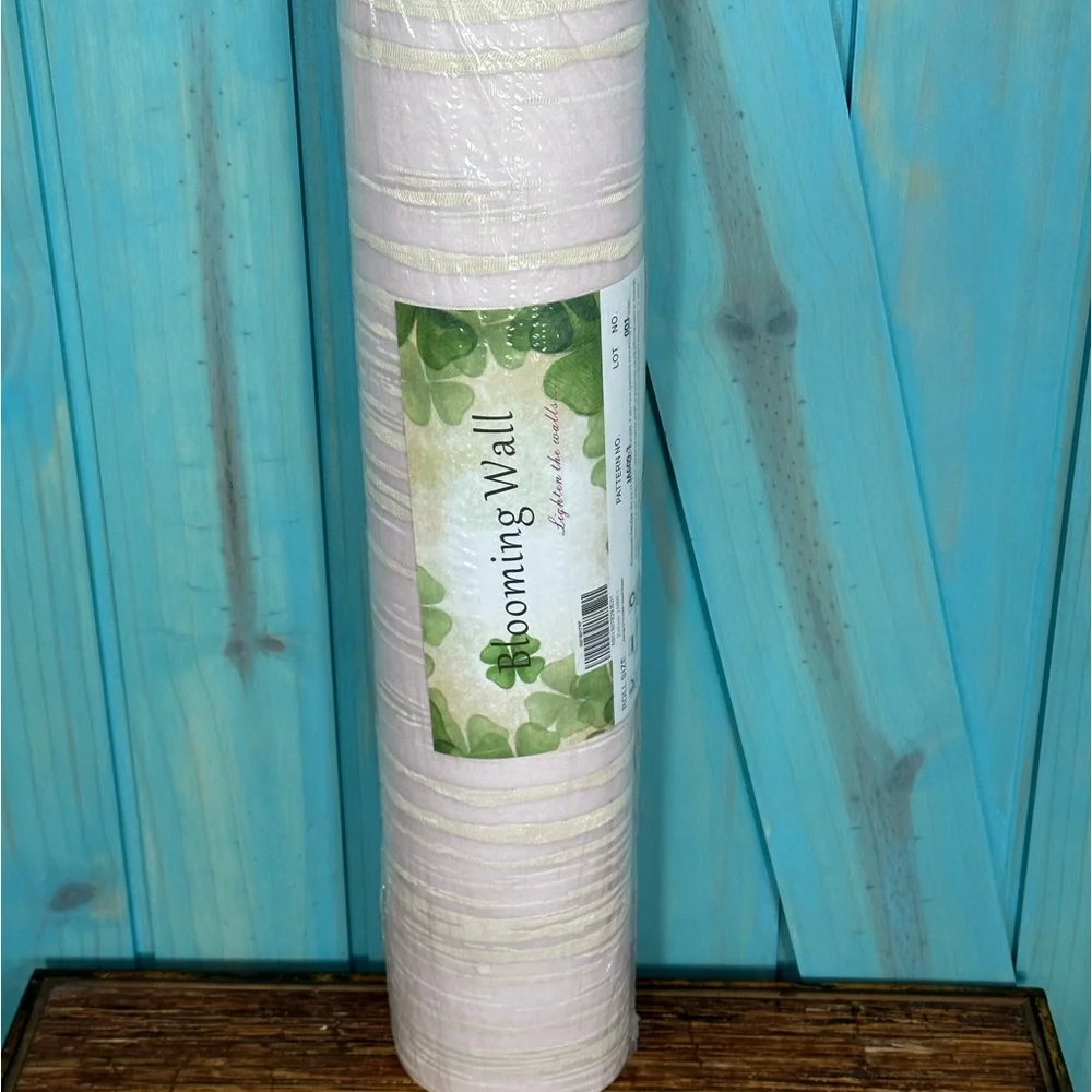Blooming Wall Antique Pink Peel & Stick Prepasted Wallpaper Wallcovering